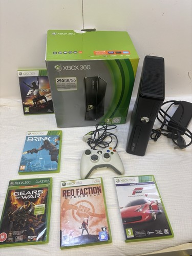 Xbox 360 slim 250gb boxata - xbox, con