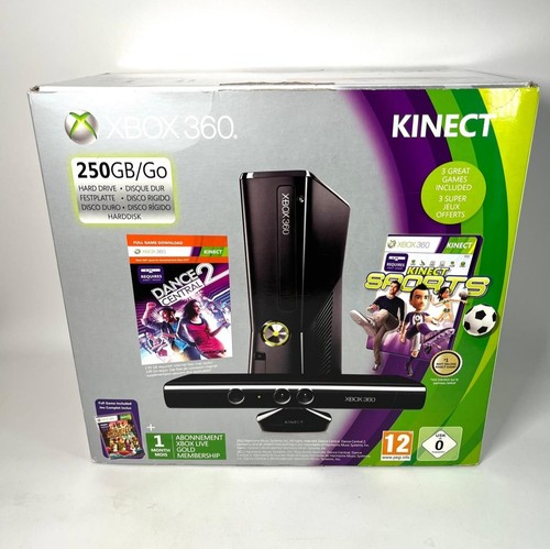 Xbox 360 slim 250gb kinect - xbox,