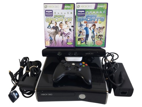 Console xbox 360 slim - slim, nera